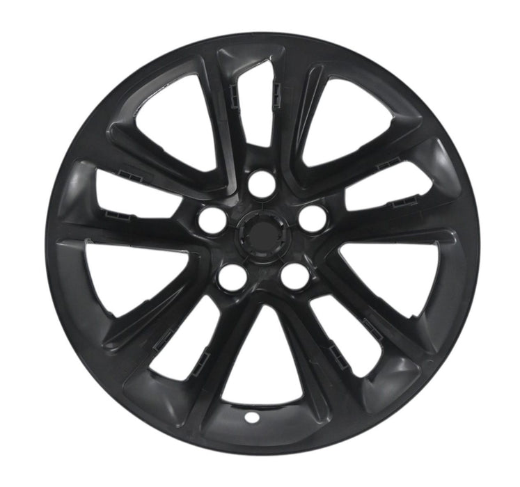 Single WSK817-17BLK gloss black wheel skins for 2024 Chevrolet Trailblazer, front view