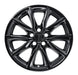 Single WSK820-18BLK gloss black wheel skins for 2026 Honda CR-V, front view