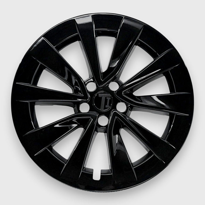 Chrome Delete Gloss Black Wheel Skin Set - For Tesla 3
