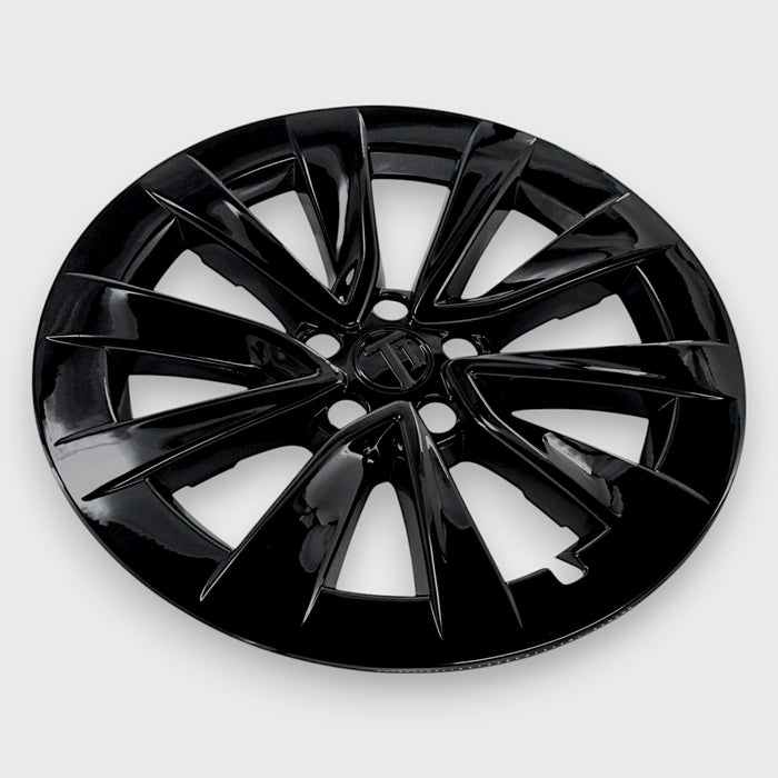 Chrome Delete Gloss Black Wheel Skin Set - For Tesla 3