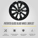 Patented gloss black snap-on wheel skin WSK821-19BLK for 2017 Tesla Model 3