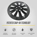 Patented snap-on technology - WSK821-19BLK wheel skin for 2017 Tesla Model 3