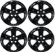 Four WSK827-18BLK gloss black wheel skins from the set for 2023 Honda Pilot