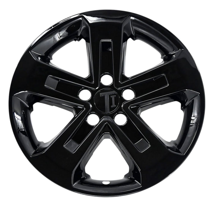 Single WSK827-18BLK gloss black wheel skins for 2025 Honda Pilot, front view