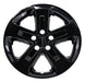 Single WSK827-18BLK gloss black wheel skins for 2023 Honda Pilot, front view