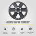 Patented snap-on technology: WSK831-19BLK gloss black wheel skins for 2026 Honda Prologue