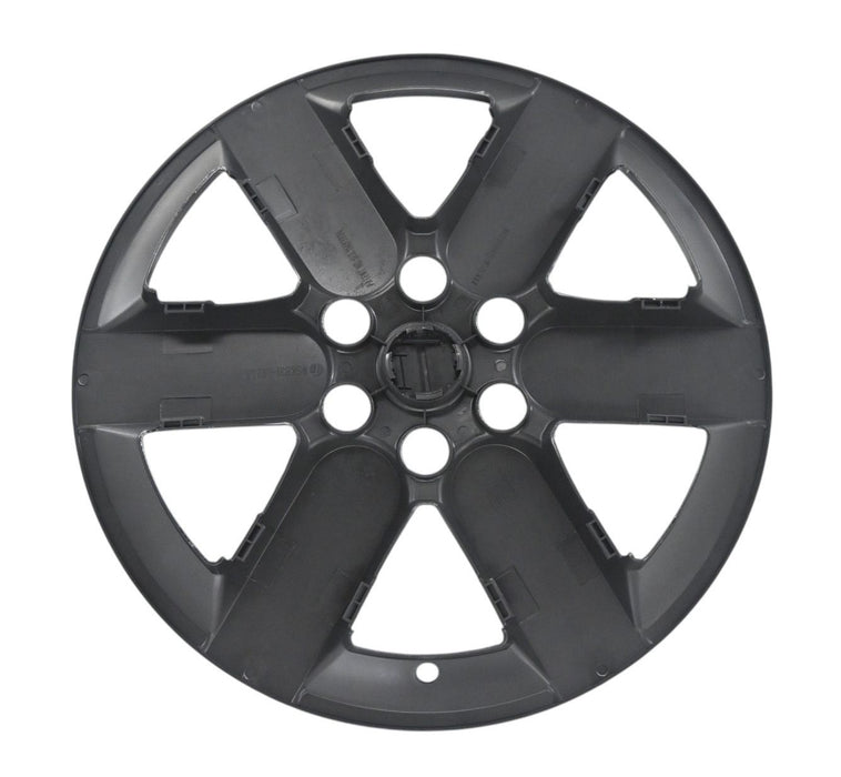 Back of WSK831-19BLK gloss black wheel skins for 2024 Honda Prologue, showing the snap-on clips