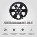 Patented gloss black snap-on wheel skin WSK832-17BLK for 2022 Ford Ranger