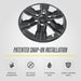 Patented snap-on installation - WSK832-17BLK wheel skin installs in minutes on 2023 Ford Ranger