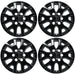 Set of four WSK833-17BLK gloss black 17-inch wheel skins for 2025 Toyota Tacoma SR and SR5
