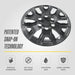 Patented snap-on technology - WSK833-17BLK wheel skin installs in minutes on 2024 Toyota Tacoma