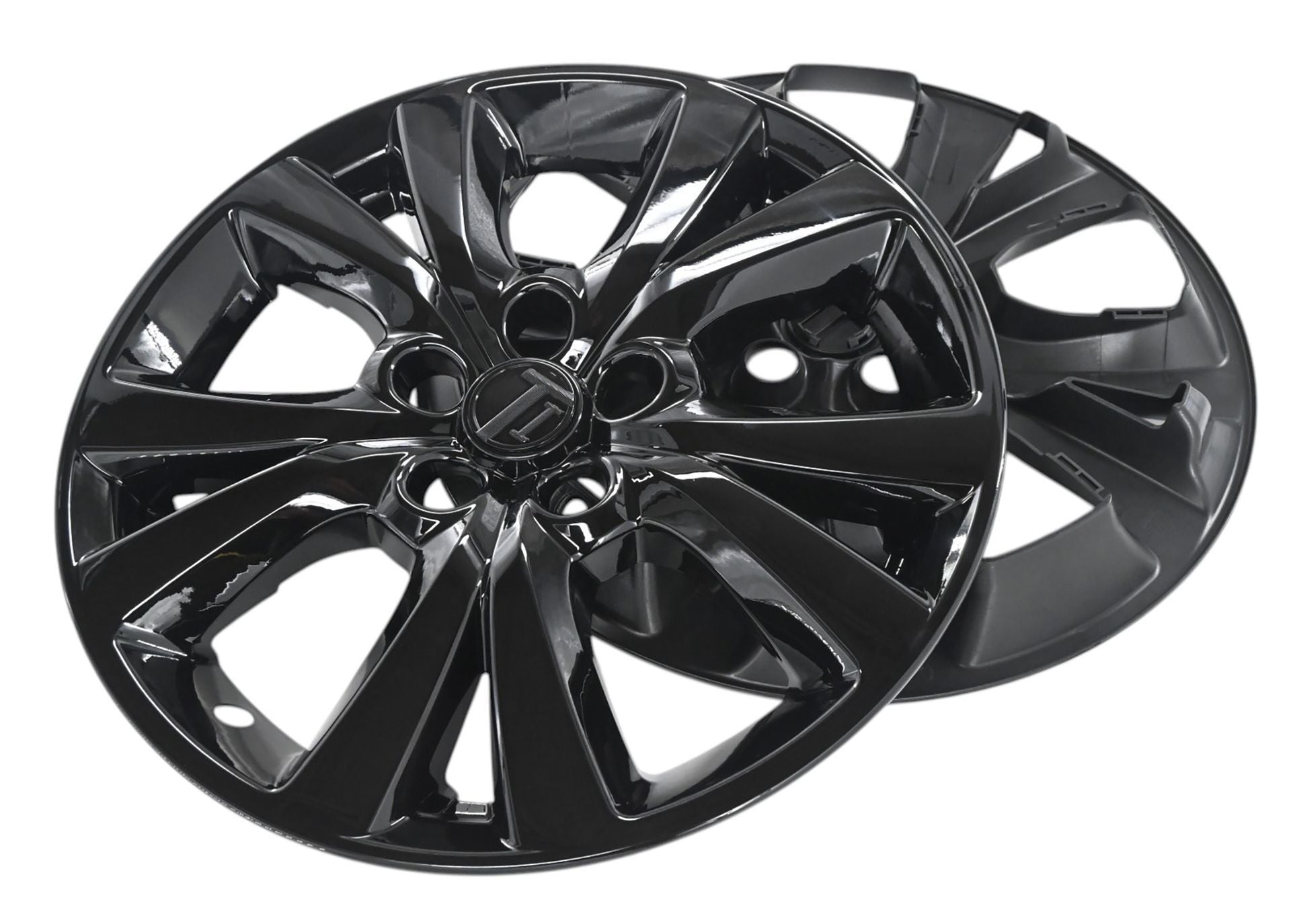 Pair of WSK840-18BLK gloss black wheel skins for 2023 Mazda CX-30