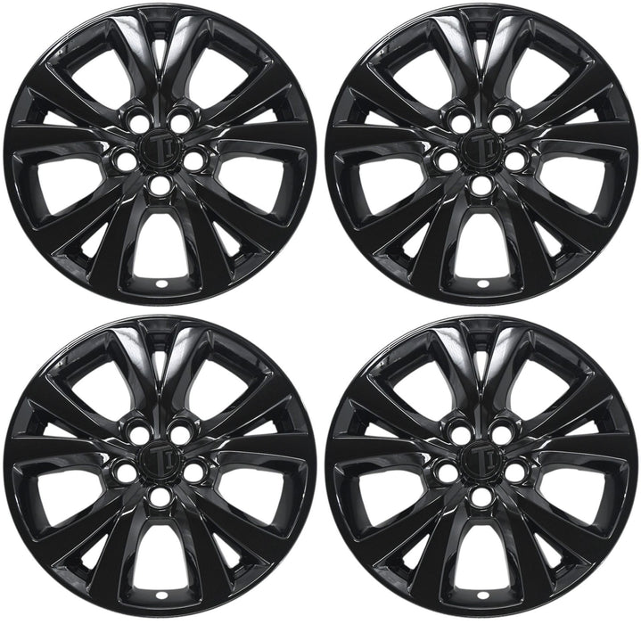 Four WSK840-18BLK gloss black wheel skins from the set for 2024 Mazda CX-30