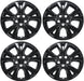 Four WSK840-18BLK gloss black wheel skins from the set for 2025 Mazda CX-30