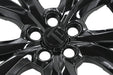 Close-up of WSK840-18BLK gloss black wheel skins for 2025 Mazda CX-30