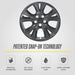 Patented snap-on technology: WSK840-18BLK gloss black wheel skins for 2024 Mazda CX-30