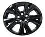 WSK840-18BLK gloss black wheel skins for 2025 Mazda CX-30, angled view