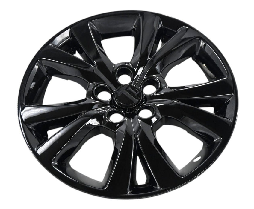 WSK840-18BLK gloss black wheel skins for 2024 Mazda CX-30, angled view
