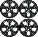 Four WSK849-17BLK gloss black wheel skins from the set for 2025 Honda HR-V