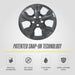 Patented snap-on technology: WSK849-17BLK gloss black wheel skins for 2025 Honda HR-V