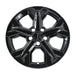 Single WSK849-17BLK gloss black wheel skins for 2026 Honda HR-V, front view
