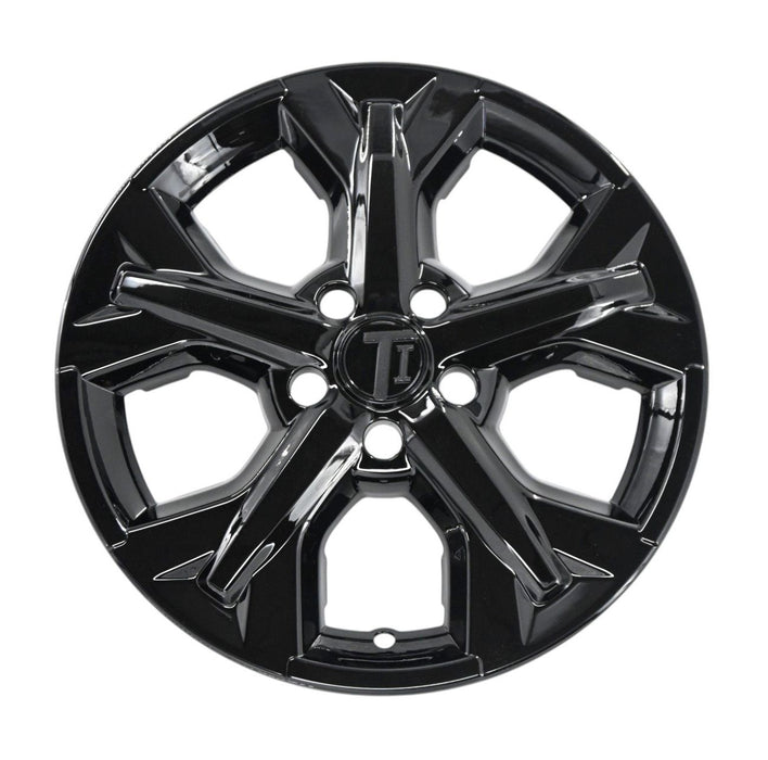 Single WSK849-17BLK gloss black wheel skins for 2025 Honda HR-V, front view