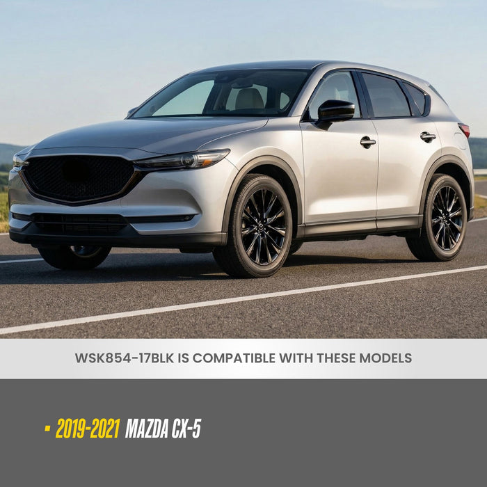 WSK854-17BLK compatibility: fits 2019-2021 Mazda CX-5, shown on a Mazda CX-5