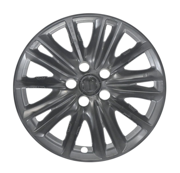 Back of WSK854-17BLK gloss black wheel skins for 2019 Mazda CX-5, showing the snap-on clips
