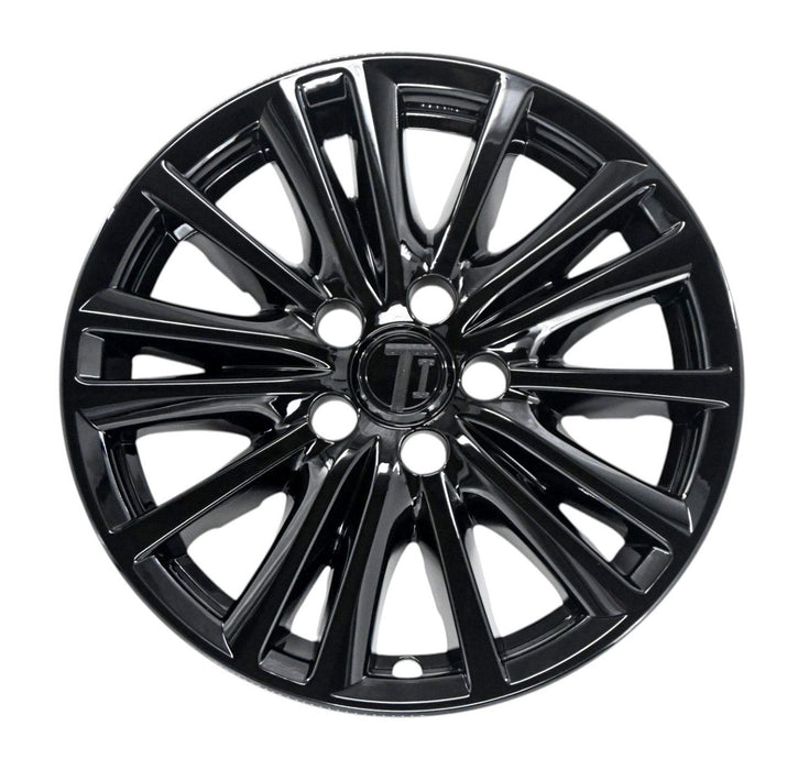 Single WSK854-17BLK gloss black wheel skins for 2021 Mazda CX-5, front view