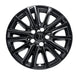 Single WSK854-17BLK gloss black wheel skins for 2021 Mazda CX-5, front view