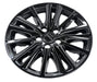 WSK854-17BLK gloss black wheel skins for 2019 Mazda CX-5, angled view