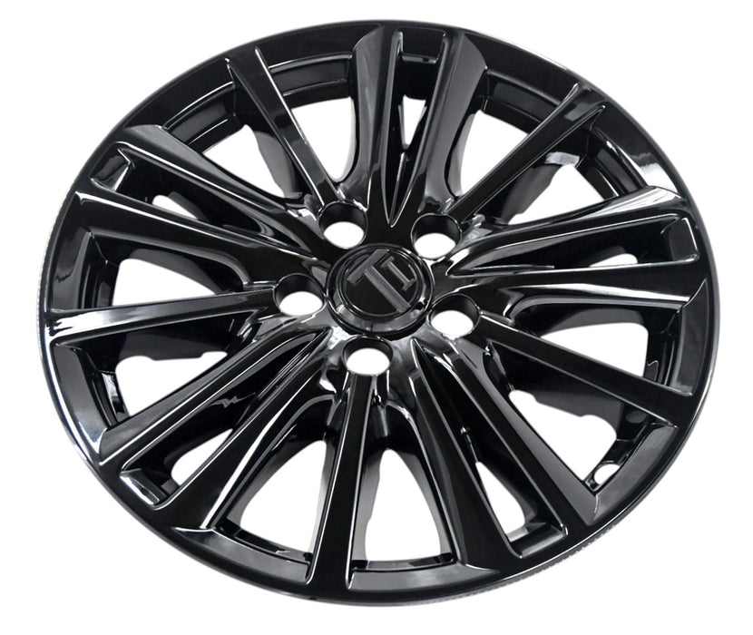 WSK854-17BLK gloss black wheel skins for 2021 Mazda CX-5, angled view
