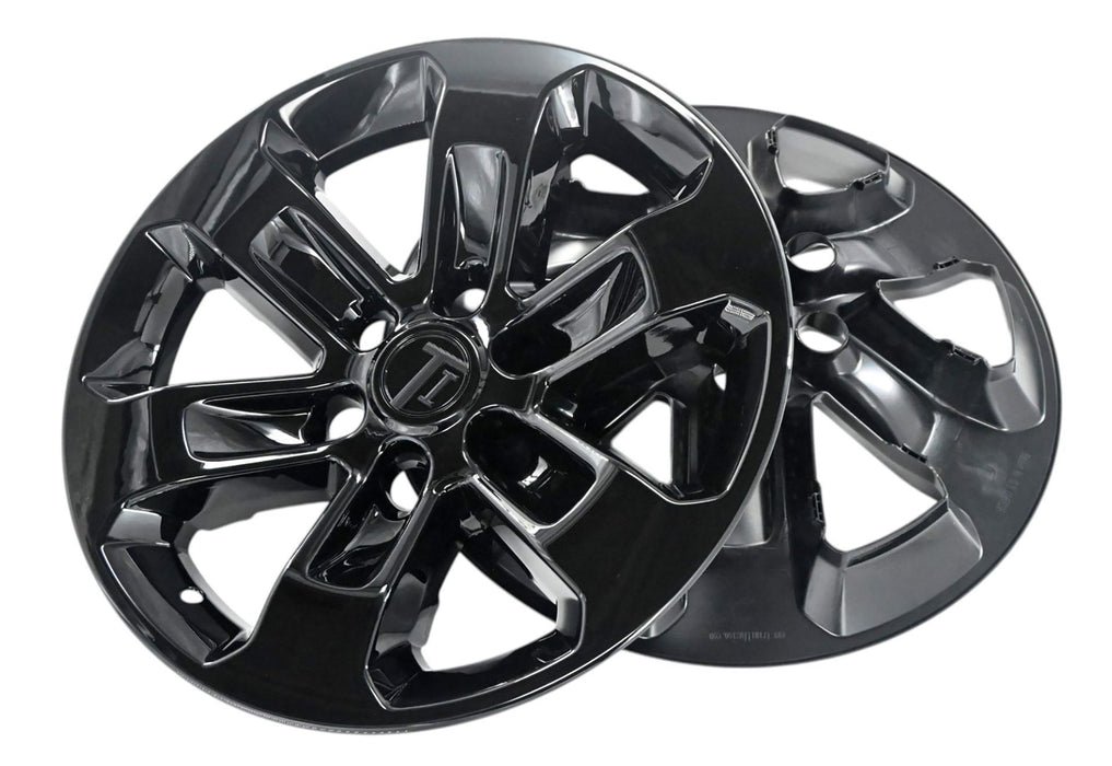 Pair of WSK857-18BLK gloss black wheel skins for 2020 Ram 1500