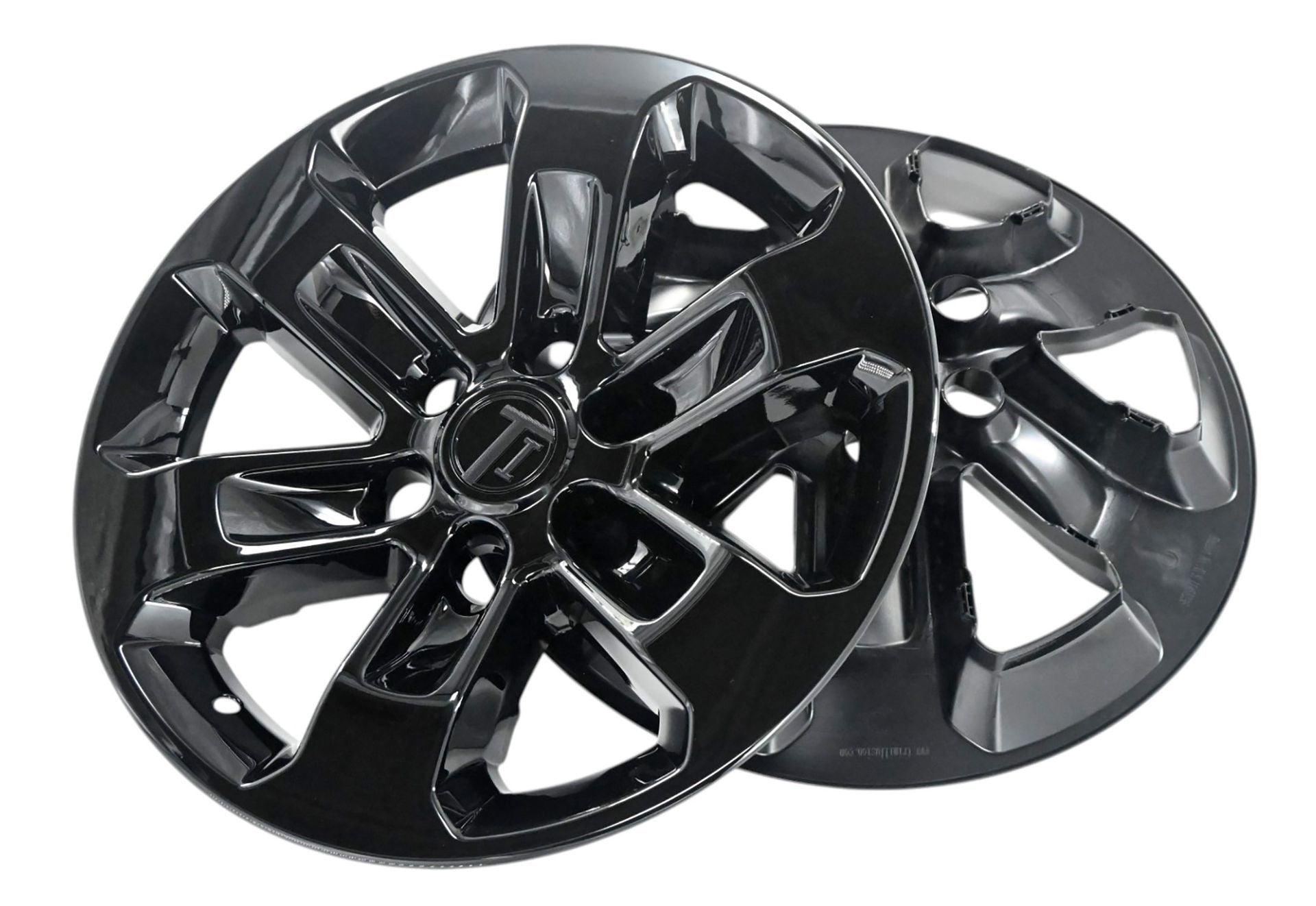 Pair of WSK857-18BLK gloss black wheel skins for 2023 Ram 1500