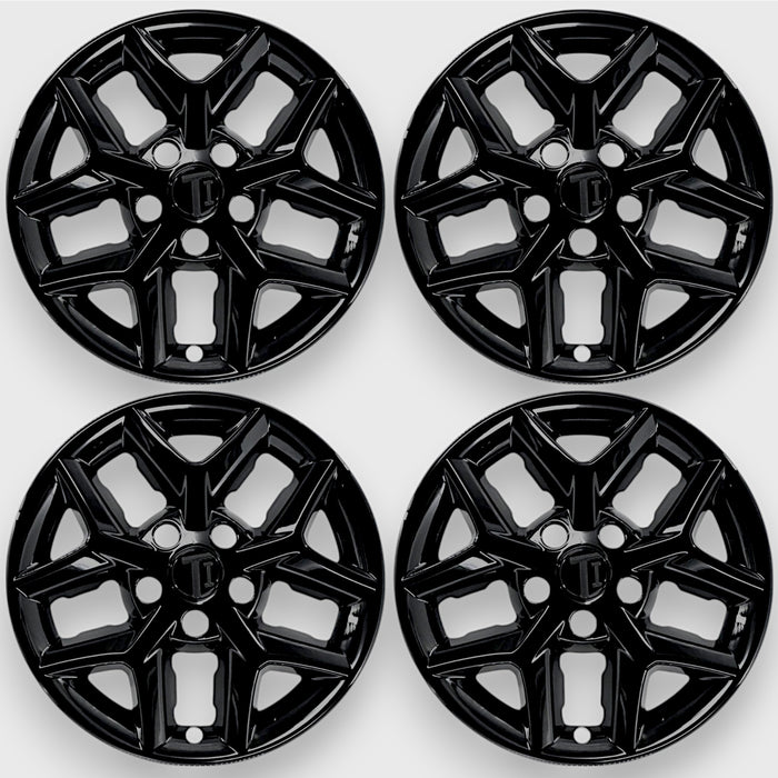 Chrome Delete Gloss Black Wheel Skin Set - For Kia Soul