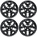 Set of four WSK860-16BLK gloss black 16-inch wheel skins for 2022 Kia Soul S