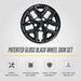 Patented gloss black snap-on wheel skin WSK860-16BLK for 2021 Kia Soul