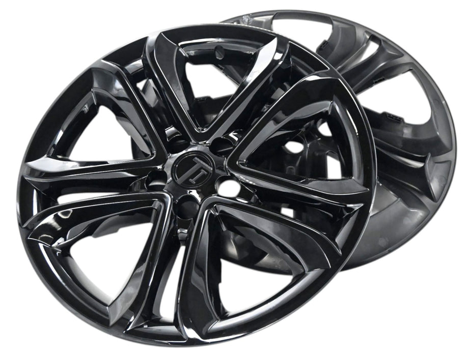 Pair of WSK863-18BLK gloss black wheel skins for 2021 Ford Edge