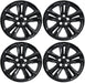 Four WSK863-18BLK gloss black wheel skins from the set for 2019 Ford Edge