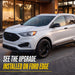 WSK863-18BLK gloss black wheel skins installed on a Ford Edge
