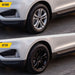 Before and after: Ford Edge factory look vs WSK863-18BLK gloss black wheel skins