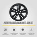 WSK863-18BLK patented gloss black wheel skin set for 2020 Ford Edge - feature icons