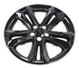 WSK863-18BLK gloss black wheel skins for 2021 Ford Edge, angled view