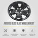 WSK865-17BLK patented gloss black wheel skin set for 2020 Chevrolet Colorado - feature icons