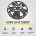 Patented snap-on technology: WSK865-17BLK gloss black wheel skins for 2020 Chevrolet Colorado