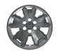 Back of WSK865-17BLK gloss black wheel skins for 2019 Chevrolet Colorado, showing the snap-on clips