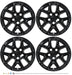 Four WSK867-17BLK gloss black wheel skins from the set for 2020 Chrysler Pacifica