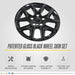 WSK867-17BLK patented gloss black wheel skin set for 2020 Chrysler Pacifica - feature icons