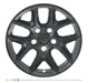 Back of WSK867-17BLK gloss black wheel skins for 2026 Chrysler Pacifica, showing the snap-on clips