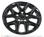 WSK867-17BLK gloss black wheel skins for 2020 Chrysler Pacifica, angled view